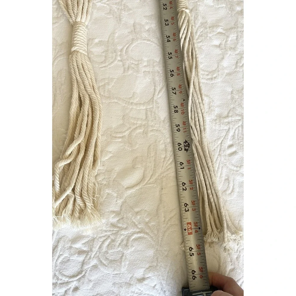 Lot Of 2 Macrame 1 Double Tier Plant Hanger 1 Single Boho Pots Not Included Boho